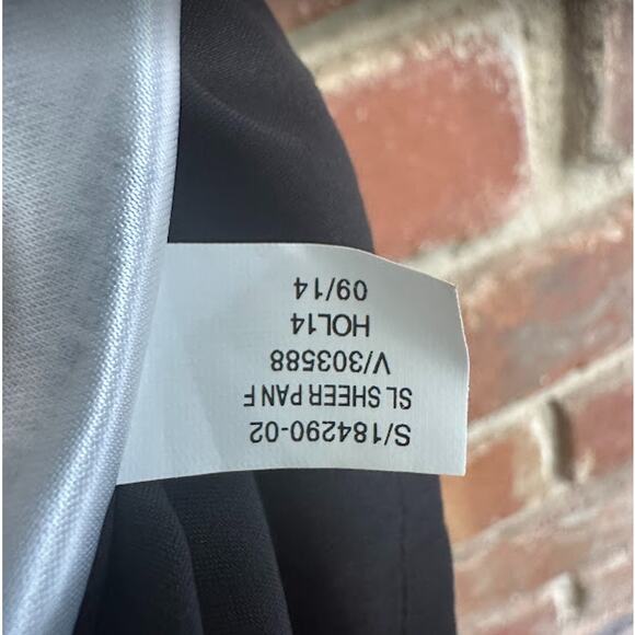 Banana Republic Black Sheer Inset Halter Sleeveless Fit & Flare Midi Dress Sz 4 - Picture 6 of 11